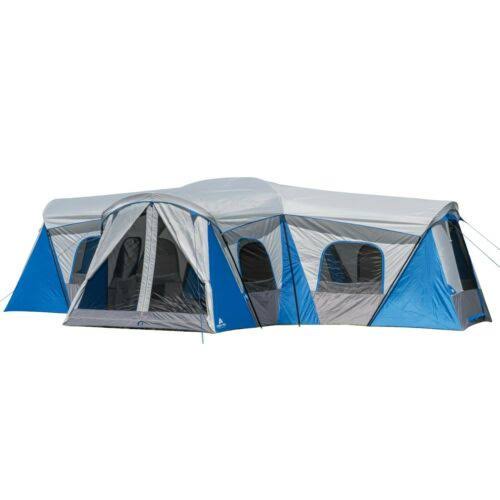 16-Person 3-Room Family Cabin Tent with 3 Entrances